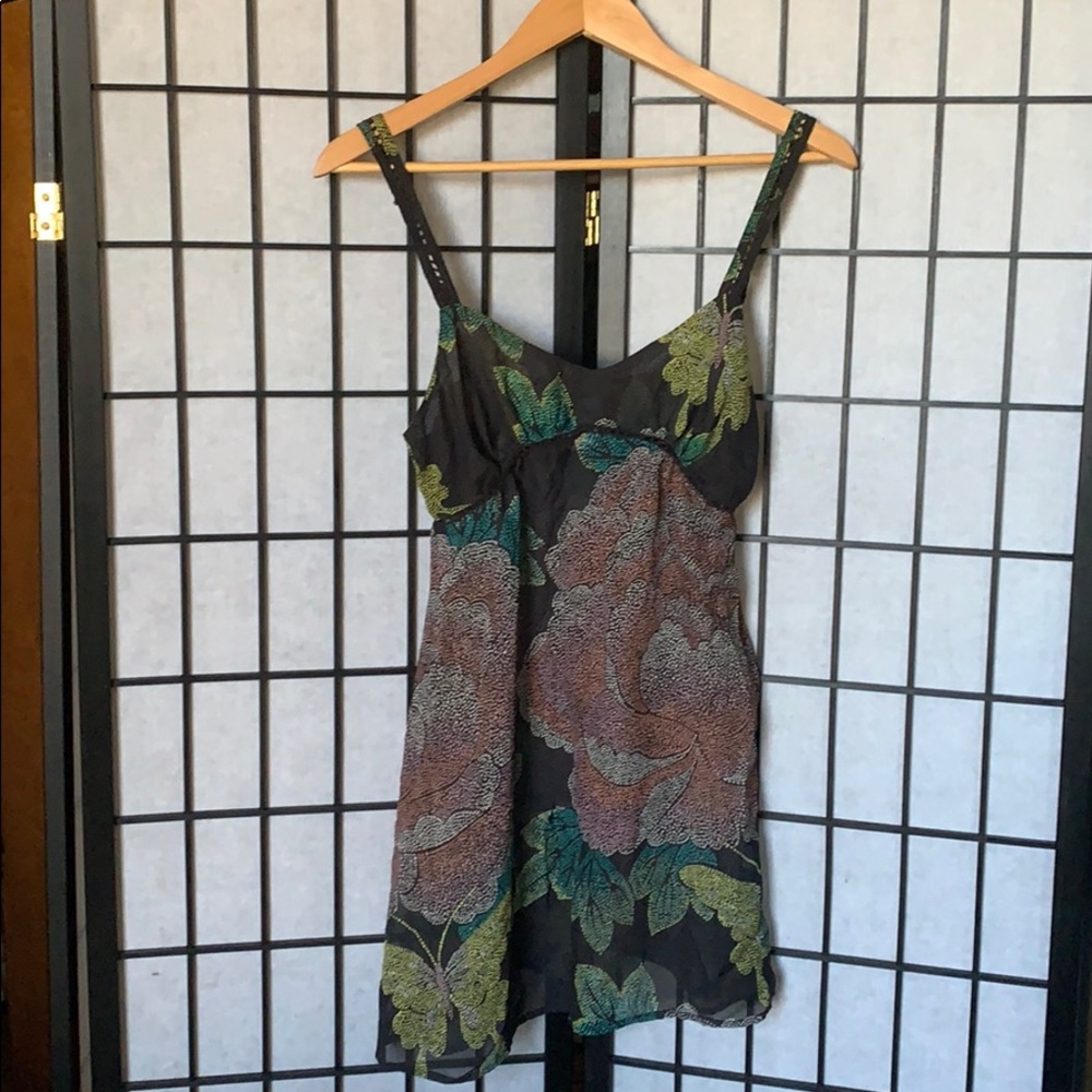 Sheer floral Kimchi Blue top